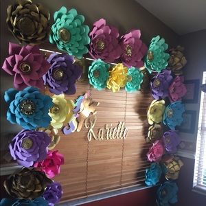 Paper flowers. Set of 10 flowers for $100